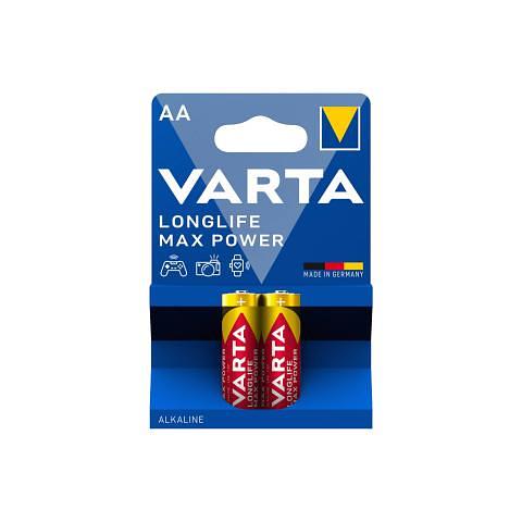 Батарейка Varta Longlife Max Power Mignon, AA/LR6, 2 шт фото 1