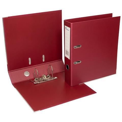 Папка-регистратор, А4, 70 мм, ПВХ/ПВХ, бордовый, Forpus фото 1