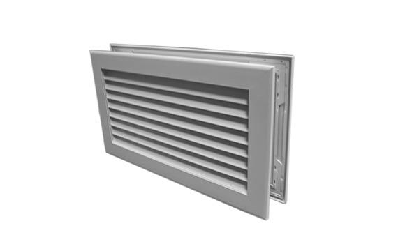 Решетка переточная алюминиевая АП - 150х250 фото 1