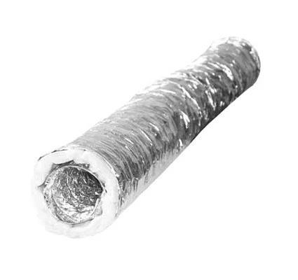 Воздуховод гибкий армированный из металлизированной полимерной пленки, теплоизоляция - AF254изо - 254 мм - 70 мкм - 10 м фото 1