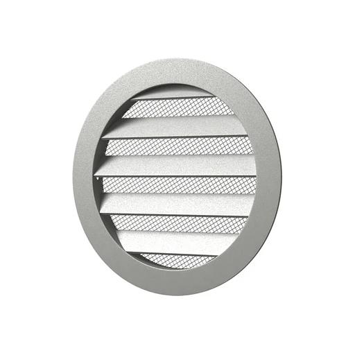 Решетка вентиляционная круглая алюминиевая с фланцем РКМ - 25РКМ - 250 мм - 275 мм фото 1