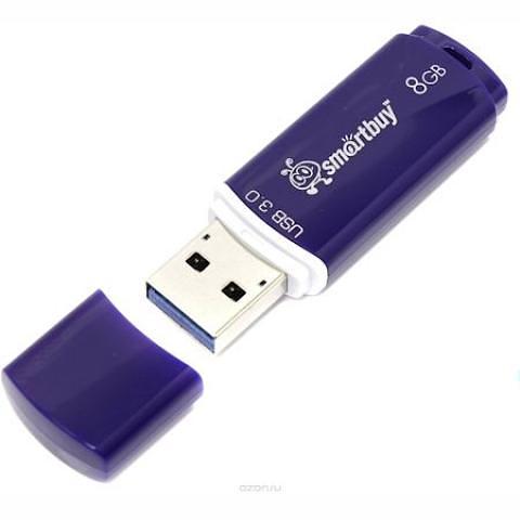 Флэш-накопитель Smartbuy Crown Blue, USB 3.0, 8 GB фото 1