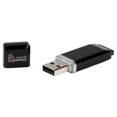 Флэш-накопитель Smartbuy Quartz Black, USB 2.0, 16 GB фото 1