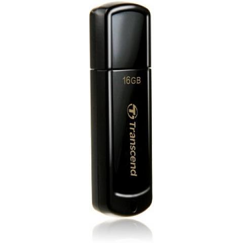 Флэш-накопитель Transcend TS16GJF350, USB 2.0 16GB, черный фото 1