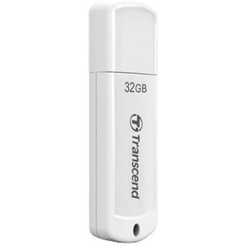 Флэш-накопитель Transcend TS32GJF370, USB 2.0, 32 GB, белый фото 1