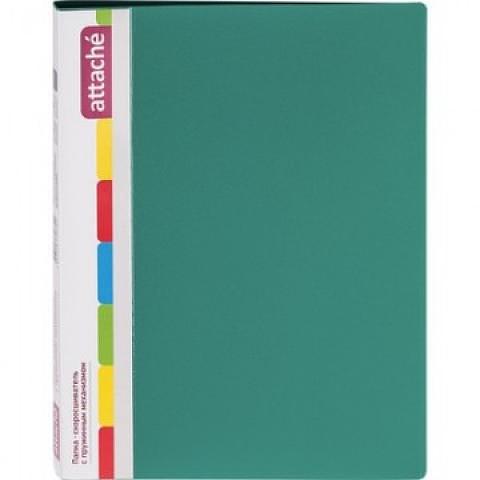 Папка-скоросшиватель с пружинным механизмом, 17 мм, зеленый, Attache F612/07 фото 1