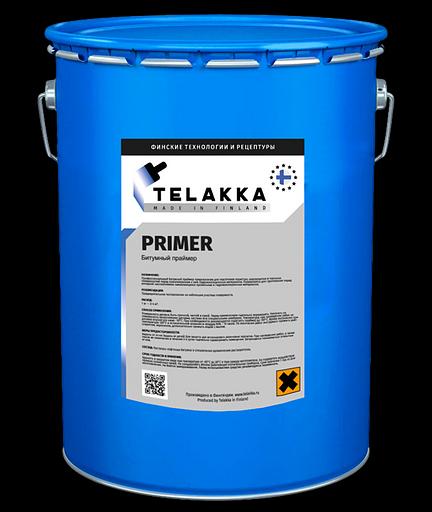 Праймер битумный для кровли, для фундамента, для дерева TELAKKA PRIMER 16кг фото 1