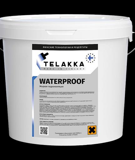 Обмазочная гидроизоляция жидкая для бетона, для пола, для ванной под плитку акриловая TELAKKA WATERPROOF 5кг фото 1