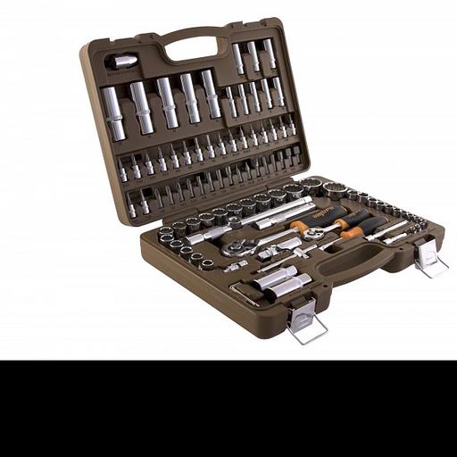 OMT94S12 Набор инструмента универсальный 1/4", 1/2"DR с головками торцевыми 12-гранными 1/2"DR, 94 предмета Ombra фото 6