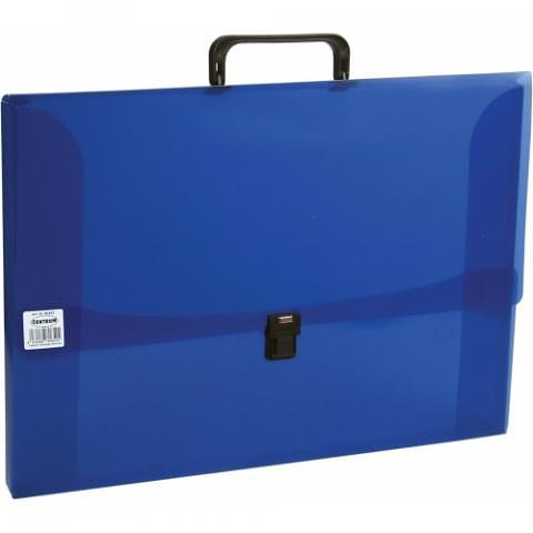 Папка-портфель с 1 отделением, А3, с ручкой, с защелкой, 0,70 мм, ПП, разобранная, ассорти, Centrum фото 1
