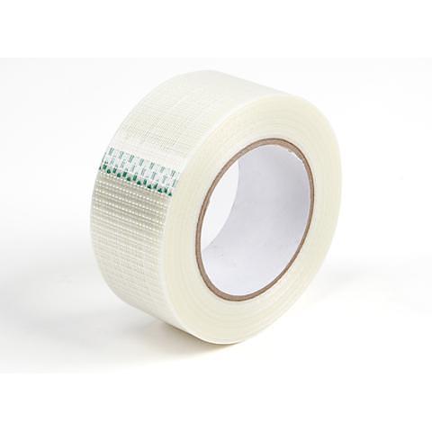 Лента клейкая армированная 48мм х 25м, 140мкр, прозрачный фото 1