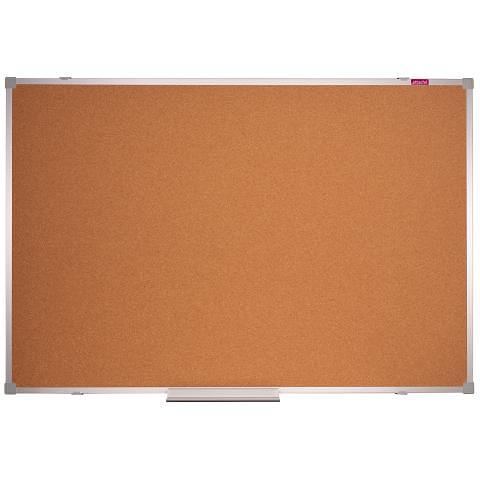 Доска настенная пробковая 60х90см, алюминевая рама, Attache фото 1