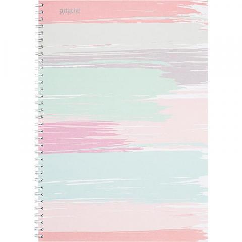 Бизнес-тетрадь на спирали А4, 80 л., клетка, Полосы, Attache Selection Pastel фото 1