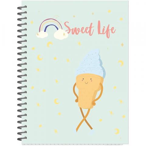 Бизнес-тетрадь на спирали А5, 96 л., клетка, Мороженое, Attache Selection Sweet Life фото 1