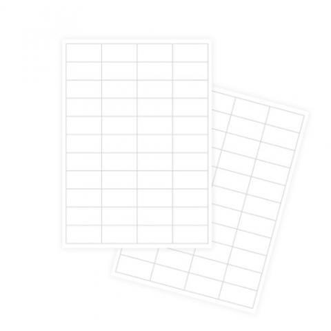 Наклейки А4, 48,5x25,4мм, 44 шт/лист, 100 листов, Forofis фото 1