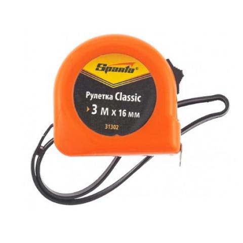 Рулетка 3м х 16мм, пластиковый корпус, SPARTA Classic фото 1