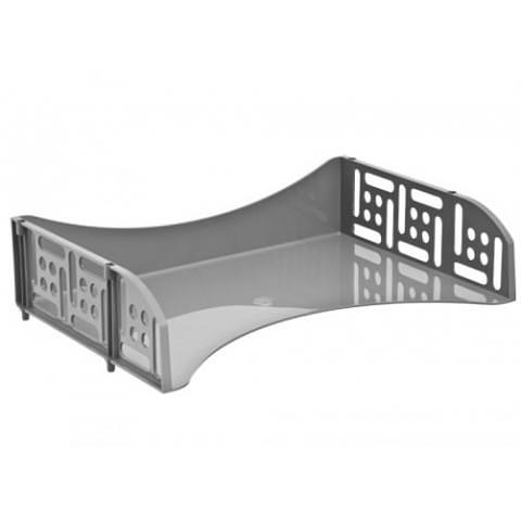 Лоток для документов, горизонтальный ФИЛД с широкой загрузкой, cерый, СТАММ ЛТ800 фото 1