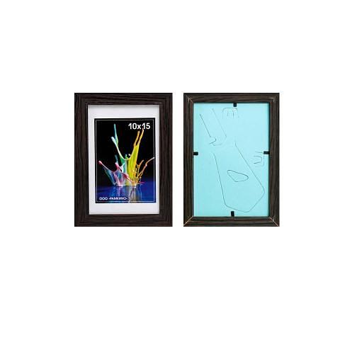 Рамка МДФ А6 (10х15см), №6, венге, подвес, подставка, ширина 18мм, толщина 12мм (РМДФ_20875) фото 1