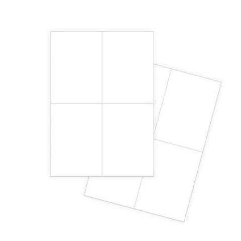 Наклейки А4, 105х148мм, 4 шт/лист, 100 листов, Forofis фото 1