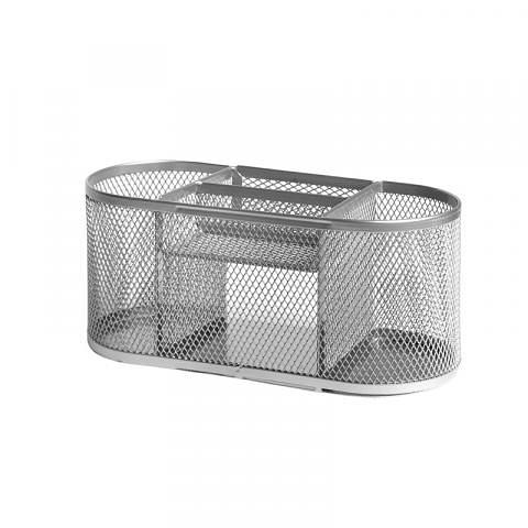 Подставка для пишущих принадлежностей, из перфор. металла, серебристый, Forofis фото 1