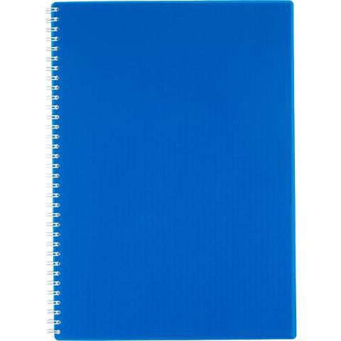 Бизнес-тетрадь на спирали А4, 96 л., клетка, пластиковая обложка, синий, Attache Economy фото 1