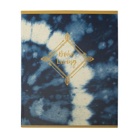 Тетрадь общая на скобе А5, 48 л., клетка, Тай-дай синий, SVT_480821_02, SVETOCH фото 1