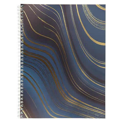 Тетрадь общая на спирали А4, 96 л., клетка, Абстракция, темно-синий, SVT_960721_04, SVETOCH фото 1