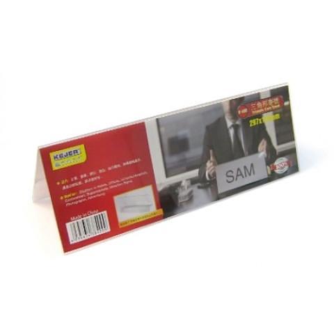 Указатель настольный, горизонтальный, 297x105мм, прозрачный, Kejea фото 1