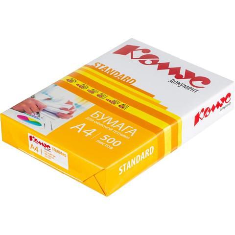 Бумага офисная, А4, 80г/м2, 500л., Комус Документ Standard фото 1