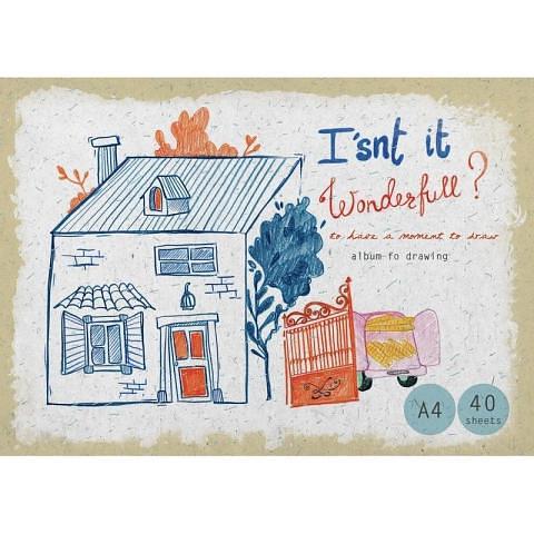 Альбом для рисования, А4, 40л., склейка, Kroyter 7477/693931 фото 1