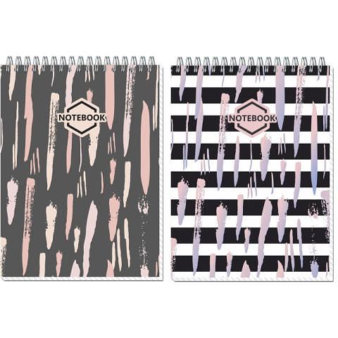 Блокнот на спирали А5, 80л., клетка, Стильный офис, ассорти, Полином фото 1