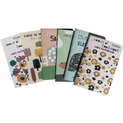 Тетрадь общая на скобе А6, 40л., клетка, ассорти, Kroyter Nature 64690 фото 1