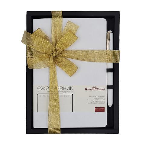 Ежедневник недатированный, А5+ручка, белый, MEGAPOLIS FLEX, Bruno Visconti 3-531/23-2 фото 1