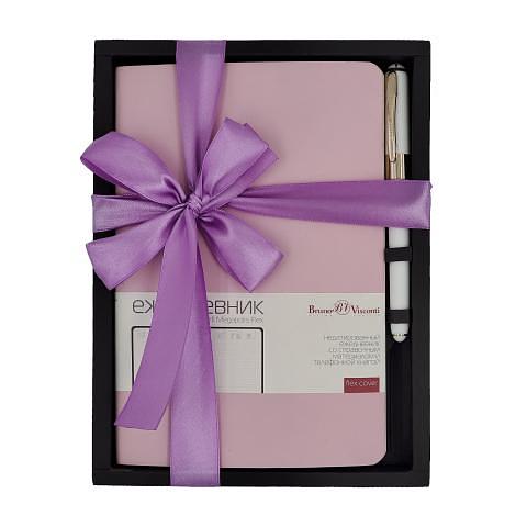 Ежедневник недатированный, А5+ручка, зефирный розовый, MEGAPOLIS FLEX, Bruno Visconti 3-531/34-2 фото 1