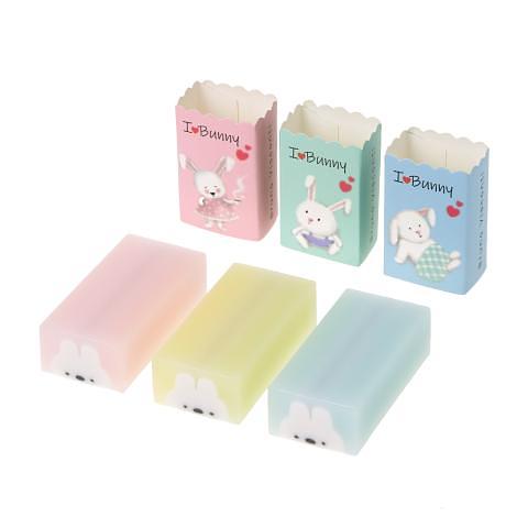 Ластик HappyGraphix Зайчики, 3 вида, Bruno Visconti 42-0059 фото 1