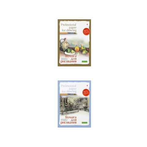 Бумага для рисования А4, 20л., 160г/м2, профессиональная серия, 2 вида, Альт 4-20-022 фото 1