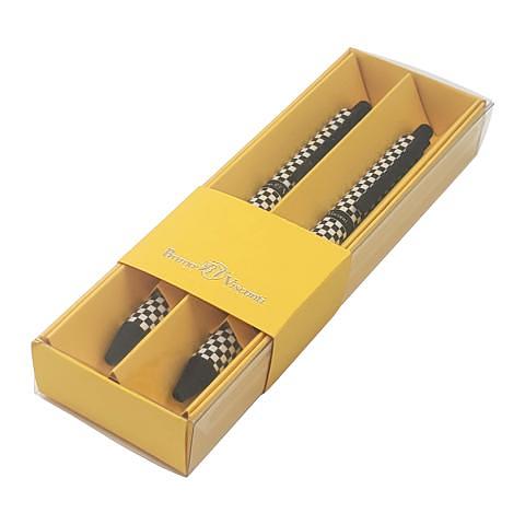 Ручка шариковая автом. 0,5мм ArtClick Шашечки, синий, 2 шт, футляр, BrunoVisconti 20-0281/0404 фото 1