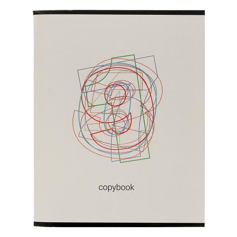 Тетрадь общая на скобе А5, 96 л., клетка, Шрифты, серый, SVT_961221_04, SVETOCH фото 1