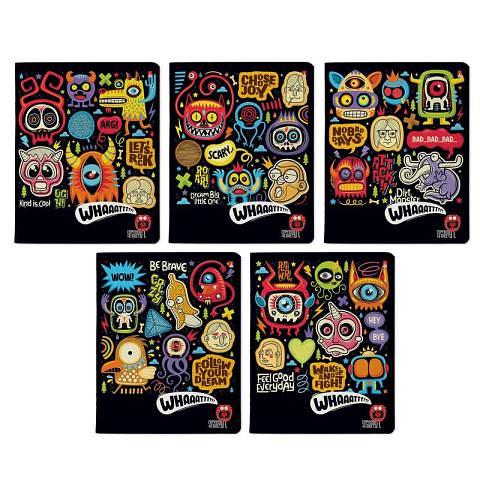 Тетрадь общая на скобе А5, 48л., клетка, Crazy monsters, Альт 7-48-1236 фото 1