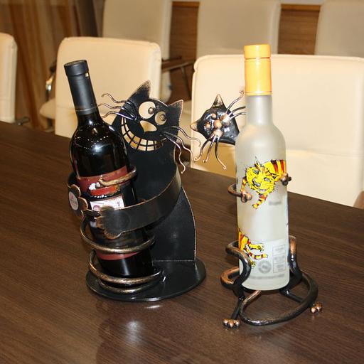 Подставка под бутылку (d=65 мм) Кот Афанасий Ковка фото 2