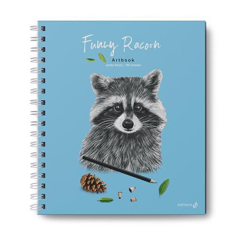 Артбук 20,5х 23,9 см, 80л., блок белый 100 г/м2, на гребне, Мохнатый артер, 80АРТ-003, SVETOCH фото 1