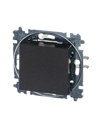 Переключатель одноклавишный ABB Levit антрацит / дымчатый чёрный 3559H-A06445 63W фото 1