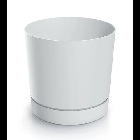 Горшок круглый с поддоном Tubo P DPOP |, белый (DPOP240) фото 1