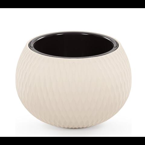 Кашпо Жемчужина, 4л с вкладышем, бежевый (М8721) фото 1