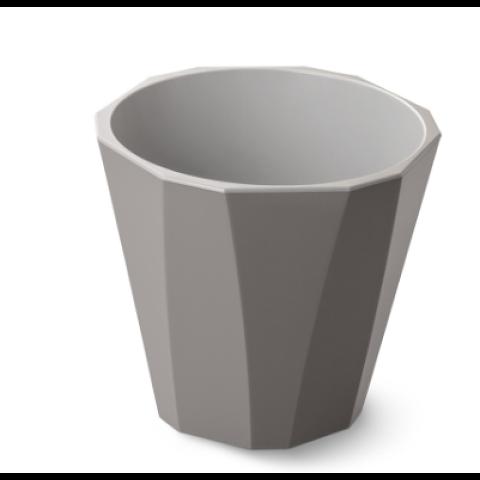 Кашпо Палермо, 1,8л со вставкой, коричнево-серый (С316КСЕР) фото 1