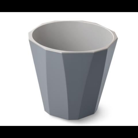 Кашпо Палермо, 1,8л со вставкой, темно-серый (С316ТСЕР) фото 1
