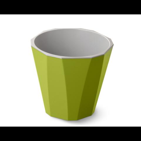 Кашпо Палермо, 1,8л со вставкой, оливковый (С316ОЛВ) фото 1