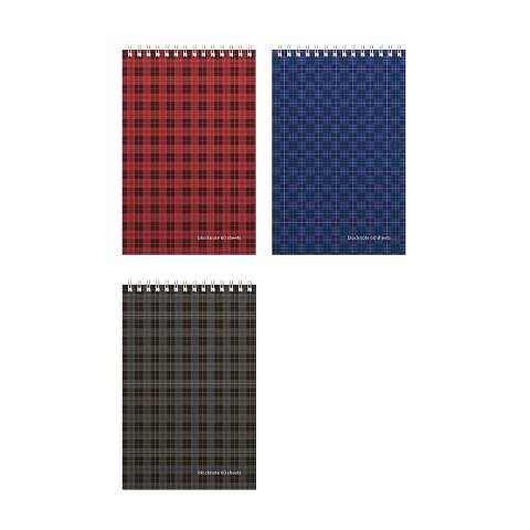 Блокнот на спирали А5, 60л., клетка, ULTIMATE BASICS Шотландка, в ассортименте, Альт 3-60-473 фото 1