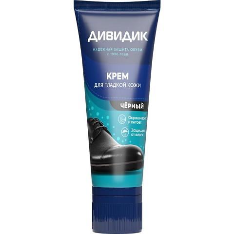 Крем для обуви с намазком черный, 75мл, Дивидик престиж фото 1