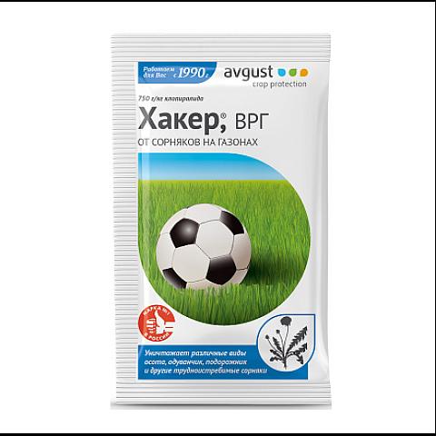 Средство от сорняков на газоне Хакер Avgust, 2,5г фото 1